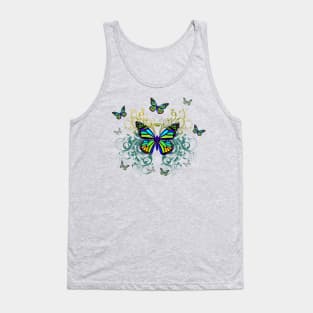 Artistic Butterfly Decoration Tank Top